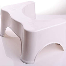 Sgabello pieghevole per la casa, per il bagno, per squat, WC, compatto e portatile, per la casa, bagno, WC (bianco)