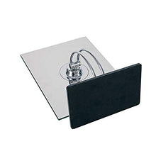 Kaper Go Specchio Quadrato Argento monocorpo in Acciaio Inox Argento + Specchio in plastica ABS Specchio cosmetico for la casa Specchio da banco
