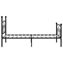 SKM Giroletto con Doghe Nero in Metallo 90x200 cm (16kg)