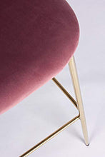 SGABELLO BAR CARRY VELLUTO BLUSH