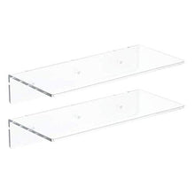 Set da parete in acrilico galleggiante, 2 pezzi, per camera da letto, colore: grigio