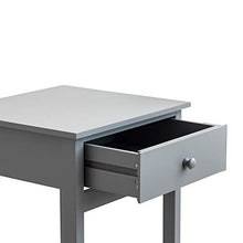 woodluv Comodino con mensola, tavolino da salotto, colore: Grigio