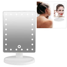 Uxsiya Specchio cosmetico con luci Touch Screen Specchio Illuminato Ricaricabile USB Specchio per Trucco da Tavolo 10X con Un vano portaoggetti