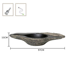 Mobiletto da bagno in stile antico, con lavabo e lavabo, ideale per hotel, teahouse e bagno, grande, 97 x 15 cm