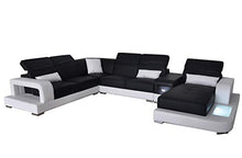 JVmoebel G8006 - Divano angolare in pelle, design moderno