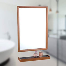 Specchio da Bagno, mensola da Bagno, Set da Bagno, Set di Montaggio a Parete, Piccolo Armadio ad Angolo per Bagno, Parete attrezzata per Bagno