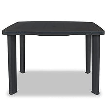 vidaXL Tavolo da Giardino 210x96x72 cm Plastica Bianco Tavolino Tavola Esterni