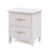 Comodini Casa Camera Accessori Ufficio universitaria effetto legno Accent Mobili in legno Comodino con 2 cassetti Comodino Mobili ed accento End Table del torace Comodino con cassetto