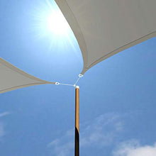 AMANKA Tenda da Sole UV - 6x4 HDPE Rettangolare Telo di Protezione Solare Balcone Giardino Grigio