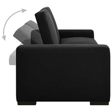 FAMIROSA Divano Letto Nero in Tessuto