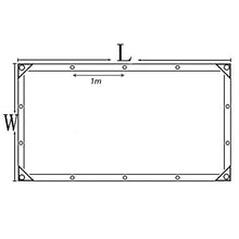 YJFENG Telone Impermeabile, Parabrezza in Plastica Trasparente, Pellicola in PVC da 0,12 Mm con Occhielli, Copertura Antipioggia per Piante Grasse, per Finestra del Balcone
