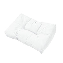 [en.casa] Cuscini per Palette - a Un Set di 5 - Cuscino Sedile + Cuscino Schienale [Bianco] Divano a Palette Adatto per Dentro e Fuori - Arredi Casa
