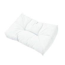 [en.casa] Cuscini per Palette - a 7 Pezzi - Cuscino Sedile + Cuscino Schienale [Bianco] Divano a Palette Adatto per Dentro e Fuori