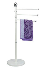 MSV 140.385 Guida di tovagliolo con 3 Rami in Metallo Cromato 33 x 22 x 89 cm