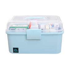 RNICE - Cassetta per medicine, portatile, multifunzione, kit di pronto soccorso, in plastica per pillole