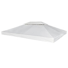 Festnight Copertura per Tenda Copertura Impermeabile per Gazebo 270 g m² Bianco Crema 3 x 4 m