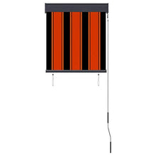vidaXL - Tenda avvolgibile per esterni, 60 x 250 cm, arancione e marrone