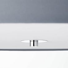 Plafoniera da 60 cm, 3 x E27, massimo 60 W, metallo/tessuto, cromato/grigio chiaro