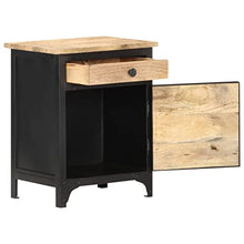vidaXL Comodino 40x30x50 cm in Legno Massello di Mango