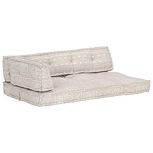 vidaXL - Cuscino per divano con pallet, marrone chiaro, tessuto patchwork