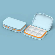 TOPBATHY - Portapillole con 6 scomparti per farmaci, organizer portatile per medicine e pillole per borsa, tasca per casa, viaggi all'aperto