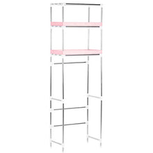 Dioche - Mensola portaoggetti per WC, 3 ripiani, per lavabo, 53 x 28 x 166 cm