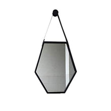 Chenbz Specchio per Il Trucco Semplice Esagonale, Muro per Il Bagno Specchio Creativo Specchio da Bagno Specchio da Bagno a Muro Specchio da Parete