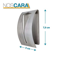 Noscara, portasciugamani in acciaio inox, autoadesivo, senza foratura, set da 2 pezzi