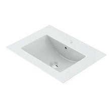 Randalsa Happy mobili 60 cm | Bianco | 61 x 91 x 46 cm | Mobile con 2 cassetti + lavabo in cerámica