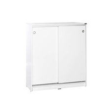 ADORE Diamond Armadio Multiuso, Pannello di truciolato, Bianco, 91x105x37 cm