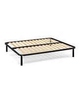 RETI GRITTI Letto A DOGHE Matrimoniale, nero, plastica, 160_x_190_cm