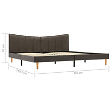SKM Giroletto Antracite in Similpelle 180x200 cm