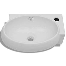 Sanitop-Wingenroth - Lavabo in ceramica con troppopieno, colore: Bianco