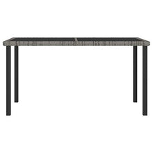 FAMIROSA Set da Pranzo da Giardino 7 pz in Polyrattan Grigio-5702