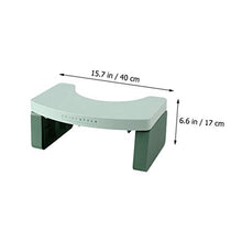 Cabilock Sgabello in Plastica Antiscivolo per Bambini Sgabello in Plastica per Bagno Home Office Asilo (Verde)