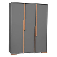 Armadio Pinio Snap 3 ante - Grigio e legno