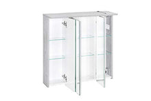 Cartello Meyer armadietto a specchio Tom, 70,5 x 72,5 x 24 cm