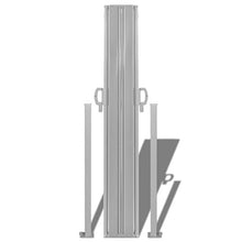 Tidyard Tenda da Sole Laterale Retrattile 160x600 cm Grigia