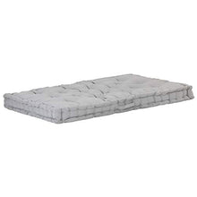 FAMIROSA Cuscino per Pallet e Pavimento in Cotone 120x80x10 cm Grigio