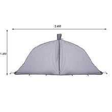 LIOOBO Amaca Mosquito Net Bug Zanzariera per Doppi amache da Campeggio Protezione da 360 Gradi Zanzariere Pesky Bugs (Grigio)