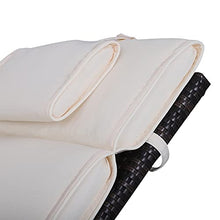 Outsunny Cuscino per Sdraio Lettino Prendisole da Giardino 198x53x5cm Bianco Crema