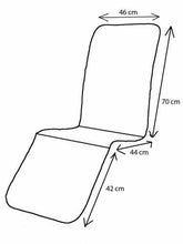 LI.G Cuscino per Sdraio in Cotone Imbottitura da 4 Centimetri Diverse Fantasie Disponibili