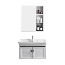 BGROESTWB Mobile da Bagno Specchio Spazio Alluminio Cabinetto per Il lavandino per lavabo per lavabo Armadio a Muro Armadio a Muro Armadio a Muro per Casa (Color : White, Size : 48x81x48cm)