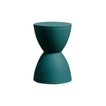 SJB Sgabelli da Pouf ottomani Sgabelli Sgabello da Lavoro Sgabello da Doccia Sgabello Clessidra Plastica Hollow Household Wait Hall Panca Semplice Cambio Scarpe (Color : Green, Size : Large)