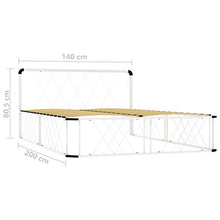 SKM Giroletto Bianco in Metallo 140x200 cm (25.5kg)
