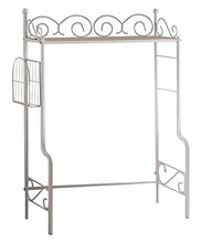 Pilaster design – Alzata a libera installazione da bagno con ripiano organizer, bianco
