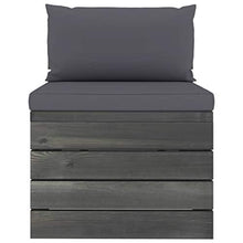 FAMIROSA Set Divani da Giardino su Pallet 6 pz con Cuscini Massello Pino-1851