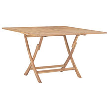 vidaXL Tavolo da Giardino Pieghevole 120x120x75 cm in Legno di Teak