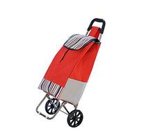 QQTCD Carrello, Carrello di Acquisto Portatile Spesso Audace (Color : Red)