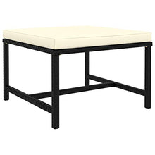 Tidyard Set 6 pz Divani Modulari Angolari da Giardino in Polyrattan Nero con Penisola e Cuscini,Set Divani da Esterno in Rattan,Divano Angoalre ad Angolo,Divano Modulare,Divano con Penisola
